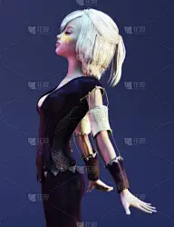 绘画插图,三维图形,模型,女人,幻想,数字化显示,垂直画幅,美,美人,仅成年人