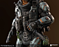 Phase Shift Pilot - Titanfall 2, Regie Santiago : Pilot character for Titanfall 2’s multiplayer.

Art Director: Joel Emslie
Concept Artist: Hethe Srodawa
Weapon Artists: Robb Shoberg