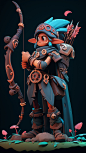 AI-20230418_03 Stylized archers