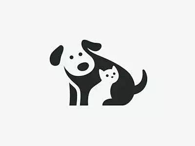 [米田/主动设计整理]可爱猫元素Logo...