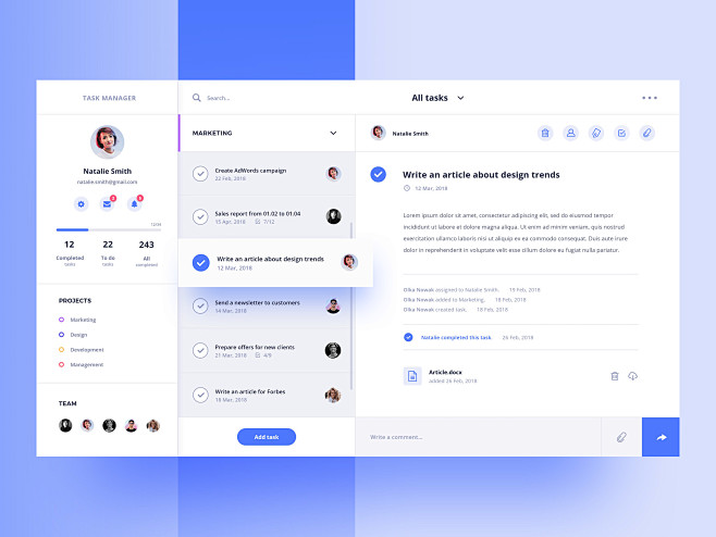 Task dribbble