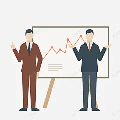 卡通开会商务人士 平面电商 创意素材