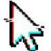 glitch click computer clipart black