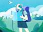 Travelscowt website illustration - 3 by Uran Duo on Dribbble