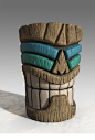 Hawaiian (tiki style)  , ahmed elsisy : Hawaiian Assets for camouflage advertising , modeling finished in maya and zbrush, texture in substance painter, and rendering in Iray.
c&c are always welcome