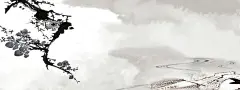 中国风水墨海报名片