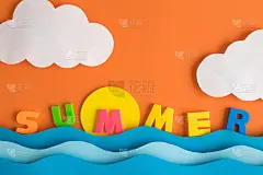 日落海上夏季信创意抽象。
