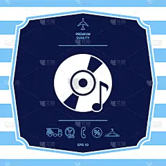 化学元素周期表,插画,DVD机,音乐符号,光驱,分离着色,传媒,音乐,粉饼,Disk
