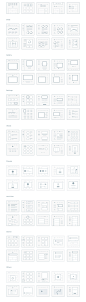 TinyFrames UX Kit : Vector based mini wireframes for web & mobile