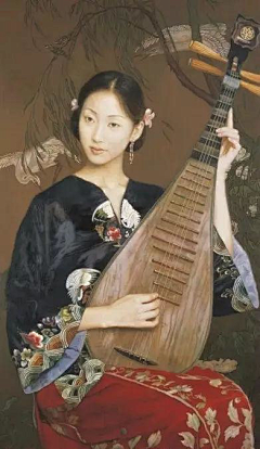 xiarilinfen采集到清朝民国服饰油画作品1