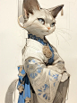 素描感！草图绘制猫第二期