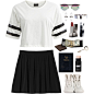 #ootd #black #trendy #cool #lovely #white #cute