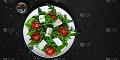 蔬菜,清新,食品,西红柿,奶酪,素食,芝麻菜,芝麻,瘦身