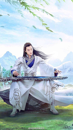 小黄阿姨采集到古风 手绘 人物情景 插画