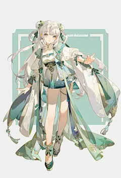 绿色系 古风 小师妹 oc ootd - 小红书