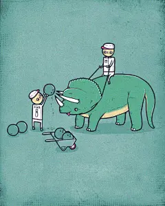 插画设计 Aaron 动物 幽默 邪恶 