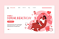 Free vector world sexual health day landing page template