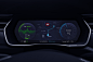 Electric Car Dashboard Design : Electric car dashboard design project.