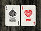 Campy Creatures Deadluxe Playing Cards - Aces spooky halloween monsters inc creatures campy creatures monsters illustration custom type playing cards aces ace of spades hearts ace