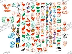 各种动物 【酷图网】鸡,鸭,猪,牛,龙,唐老鸭,鱼,兔子,鸽子,马,猫,矢量,卡通,