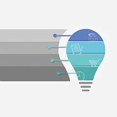 灯泡高清素材 PPT PPT矢量 卡通手绘 幻灯片免扣PNG图 数据图表 灯泡 蓝色 免抠png 设计图片 免费下载