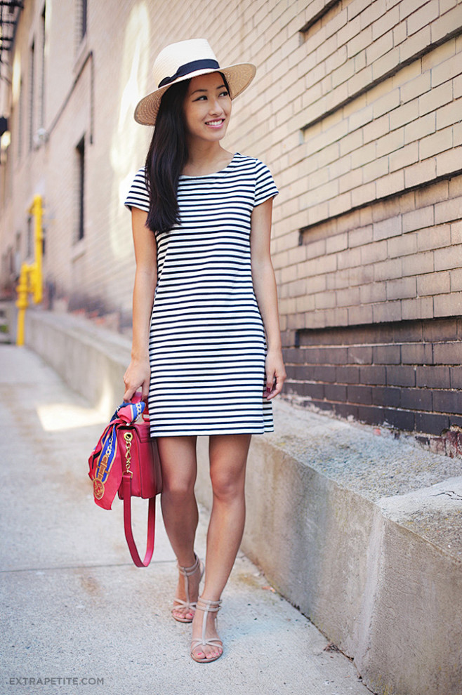 Striped Shift Dress1...