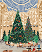 크리스마스 일러스트 Christmas 그림 크리스마스트리 선물 반짝이는 크리스마스트리 카페 일러스트 스타벅스 카페 신뢰 일러스트 여행 일러스트 여행 드로잉 인물 드로잉, 인물 일러스트 카페 모여서 이야기 하는 사람들 크리스마스 12월 일러스트