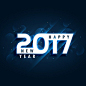 Modern new year 2017 background  Free Vector