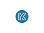 K / Line Logo Design Monogram