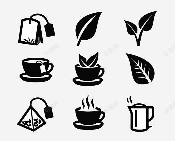茶杯icon图标 茶 茶叶 茶叶袋 茶壶 茶杯 马克杯 UI图标 设计图片 免费下载 页面网页 平面电商 创意素材