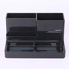 得力9115 笔筒 多功能笔筒 笔座 笔筒功能 收纳 名片盒功能-tmall.com天猫