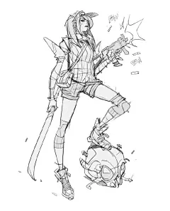 Hicham Habchi， 拳头首席概念创意艺术家。

比起职业作品，我收集了更多他的个人创作线稿，感觉非常舒爽。 ​​​​