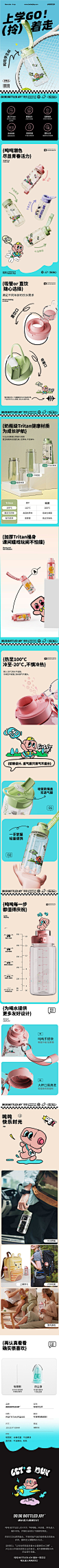 水杯详情页长图电商排版