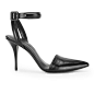 Alexander Wang Women's Lovisa Ankle Strap Leather Heels - Black\