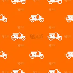 式样,小型摩托车,分离着色,白色,几何形状,图像,壁纸,矢量,重复,复古