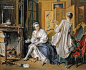左图1742 francois boucher，La Toilette （亮点自寻）#古典油画#洛可可