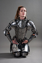 Fantasy Stainless Full Women’s Armor ... not a belly button in sight <3