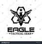 Eagle Tactical Triangle Gear Vector Logo Stock Vector (Royalty Free) 1262643781