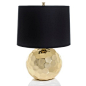 nate berkus lamp, black and gold