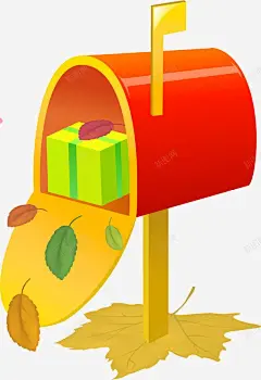 卡通装饰邮筒矢量图图标 设计图片 免费下载 页面网页 平面电商 创意素材