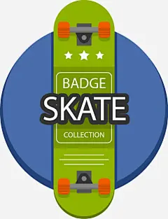 手绘运动滑板免抠素材_新图网 https://ixintu.com 休闲项目 手绘滑板 滑板 运动项目