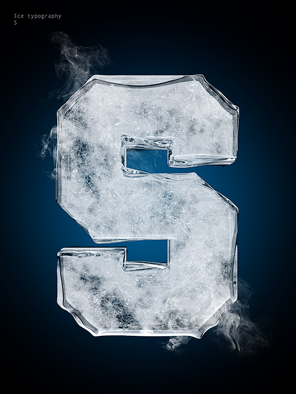 Ice typography on Be...