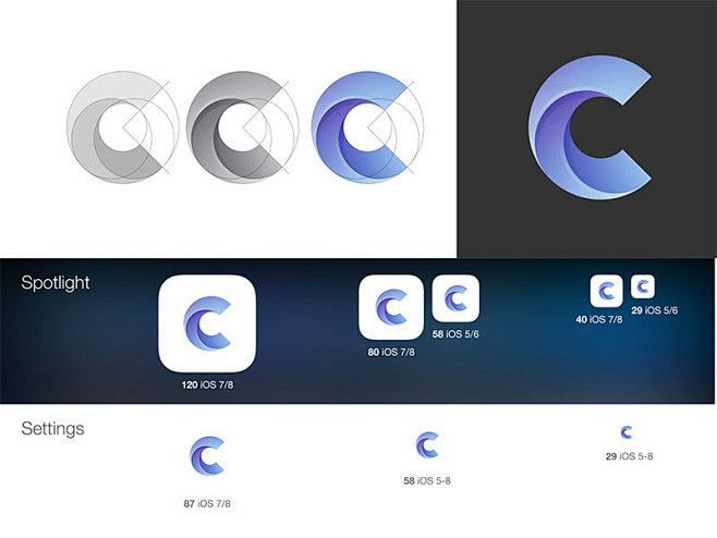 字母C的logo设计