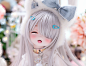 【sarara】 DDH-27 セミホワイト肌 ソフビ盛り カスタムヘッド+レジンアイ３種類+舌パーツ 難あり_画像2