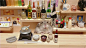         日本一位摄影师为自己的宠物仓鼠们打造了独一无二的迷你日本酒吧，还让它们担任“酒保”。这位摄影师用袖珍版的海报、酒瓶、酒杯、电器等等打造了逼真的“仓鼠酒吧”。而这些仓鼠们则尽职尽责地待在吧台之后，等待着客人光临。