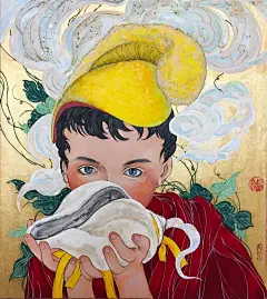 艺术者赵樱乔：“百年巨匠”美术策划，用岩彩画宗教童话，作品被艾美奖导演收藏 : 耐心点，文末有惊喜哦！~ 平静祥和的小僧人 敬畏生命 拥抱四季 看到这些作品不禁好奇 背后的创作者是什么样的人 能做出有如此神奇文化色彩的作品呢？ 本期为您介绍 【艺术者】认证艺术家赵樱乔 这位90后的女画家毕业于伦敦艺术大学 看她个人履历的话会发现 她与生俱来的天赋和才华作品更是获奖颇丰 以下为赵樱乔部分获奖参展经历： 首届中国插画艺术展，入会资格作品。 第二届Pebeo 创意绘画大赛“一等奖”...