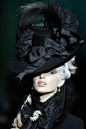 John Galliano. Not sure whether to put this under Big Hats or Tall Hats. What do you think? #millinery #judithm #hats
