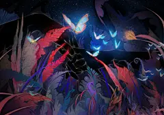 约定-梦君棍子君_厚涂,手,诡异,黑暗_涂鸦王国插画