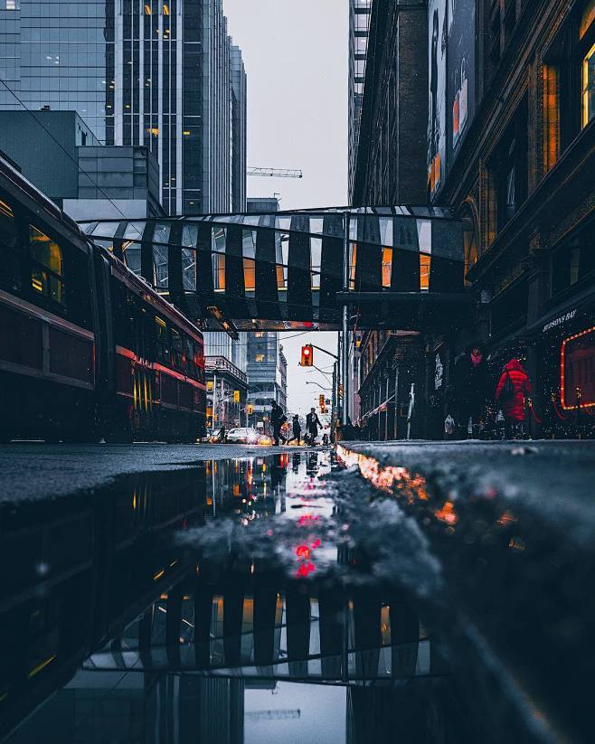 迷人梦幻的都市夜晚印象 多伦多的城市夜景