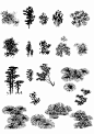 叶子画法

叶子的画法多种多样，并不是指的单一的，初学者画的时候要善于观察，根据实际需要画出树叶，下面 常见树的叶子画法，初学者想要成为一位国画家，这些是必须背记下来的。